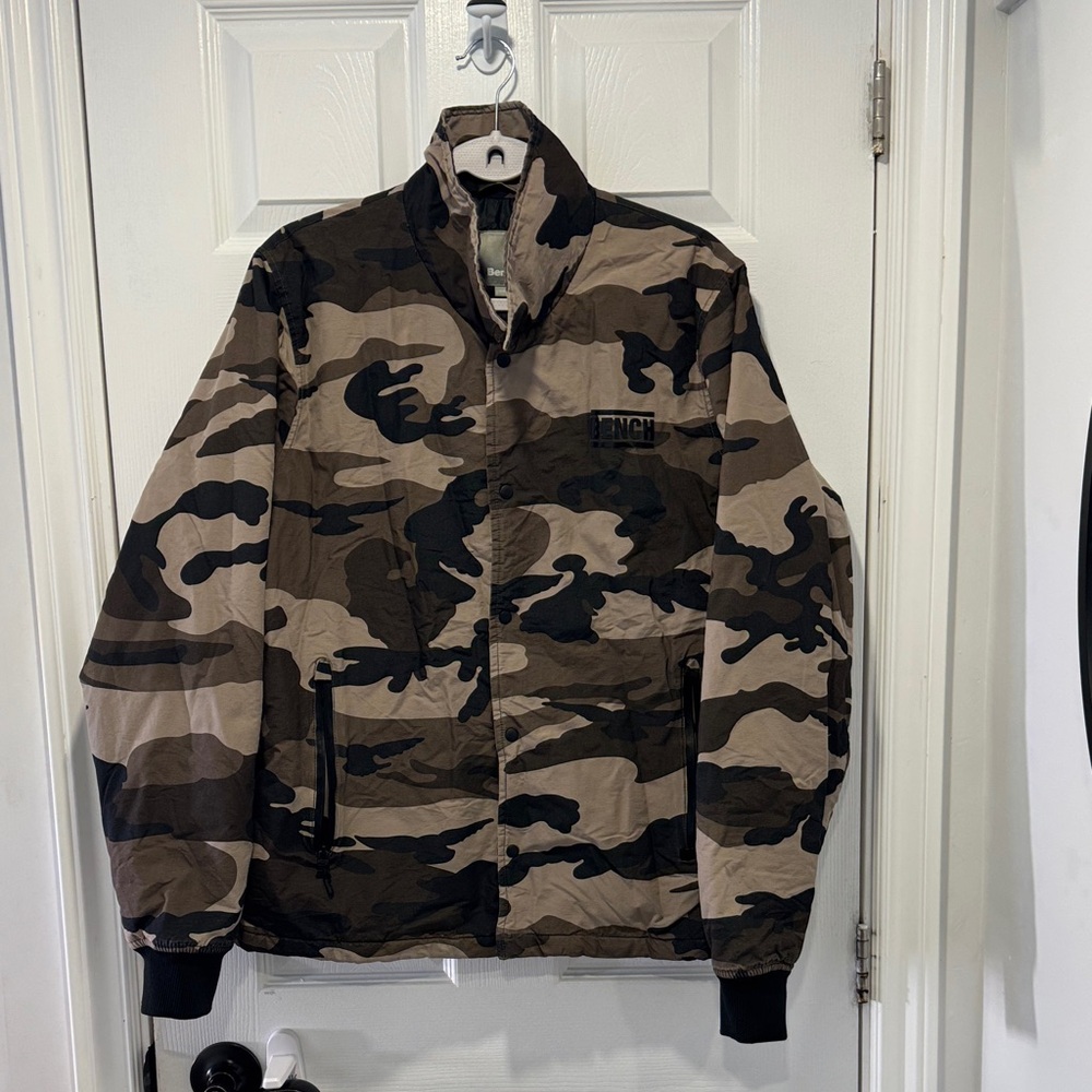 Bench Men's Brown Camouflage Field Jacket
